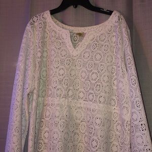 White coverup for swimsuit